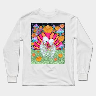 Eternal Sunshine - Mushroom and Skeleton design Long Sleeve T-Shirt